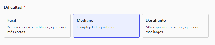 Formato de hueco